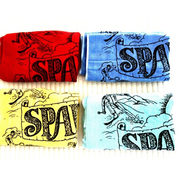 RARE Vintage Spain Souvenir Bath/Beach Towel 30”x 57” Choose your Color USA - Picture 5 of 7
